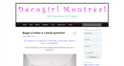 Desktop Screenshot of decogirlmontreal.com
