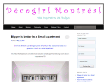 Tablet Screenshot of decogirlmontreal.com